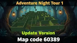 Bgmi wow Parkour Map Code | 60389 | ADVENTURE NIGHT TOUR 1|#bgmi #pubgmobile #tricks #tips 