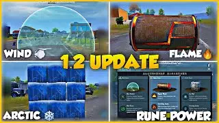PUBG MOBILE 1.2 UPDATE - RUNE POWER EVENT GAMEPLAY,WIND + FLAME + ARCTIC RUNE,SUPER POWER IN PUBG 🔥