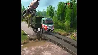 Rocket Launch Almost Canceled! | Spintires Epic Fail & Recovery #mudrunner #automobile #spintires