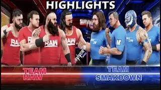 WWE 2K19 TEAM RAW VS TEAM SMACKDOWN | SURVIVOR SERIES 2018 - PREDICTION HIGHLIGHTS