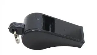 Plastic Whistle - Black