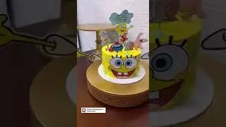 Spongebob square pants themed cake