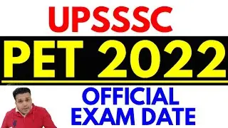 upsssc up PET 2022 official exam date notification syllabus vacancy free study material preparation
