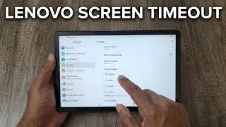 Как изменить время ожидания экрана на планшете Lenovo