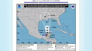 The Track of Tropical Storm Cristobal (2020) Version 2