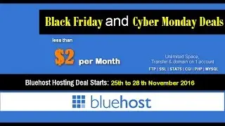 [75% Off] Bluehost Black Friday and Cyber Monday deals 2021 discounts