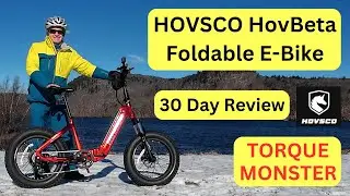 30 Day Review for the New 2024 Version Hovsco HovBeta-Best Folding Ebike with Torque Sensor in 2024
