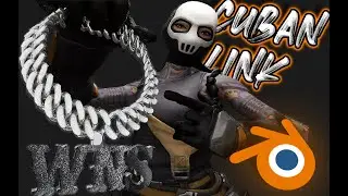 CUBAN LINK CHAIN 2025 BLENDER TUTORIAL!