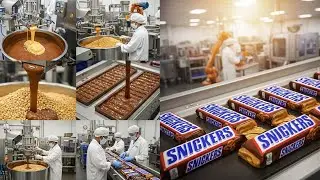&laquo;Подробный производственный процесс батончиков Snickers &ndash; от ингредиентов до упаковки | Foody Pro...