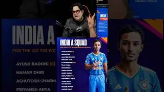 India A Squad for warm up matchs 🥵 #shorts #shortsfeed #cricket #t20worldcup #warmup #viralvideo