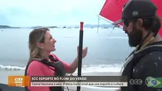 Canoa havaiana a vela: tradição, esporte e verão no Flow | SCC Esporte
