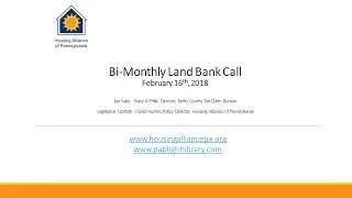 Land Bank call 2 16 2018