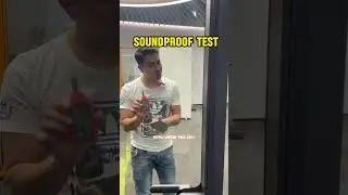 Acoustic silent soundproof test#officelife #officepod #soundproofbooth  #officefurniture #workspace
