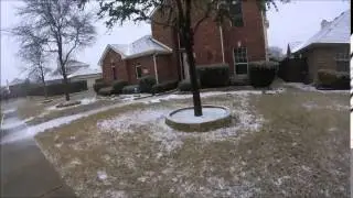 Snow in McKinney, TX February 25, 2015