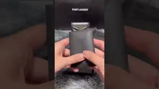 Unboxing YSL card holder🖤🖤🖤