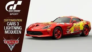 GT Sport Customization: Cars 3 - Lightining McQueen (Dodge Viper)