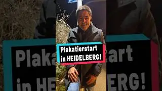 Plakatierstart nun endlich auch in #Heidelberg! #AfD #LTWBW2026 #shorts