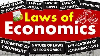 Laws of Economics - Law of Demand and Supply, Definition, Nature and Application of Economic Laws.
