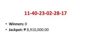 Friday   December 22, 2017   PCSO Megalotto 6 45 Result