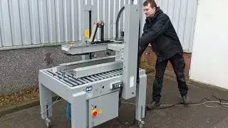Heripack dozensluiter volautomaat voor meerder formaat dozen tape machine