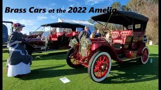 Horseless Carriage Class at the 2022 Amelia Island Concours ( brass cars, early cars )