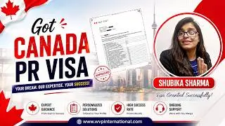Congratulate Ms. Shubika Sharma on getting a Canadian PR Visa through WVP International