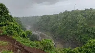 Top view of Juna Ghanta Waterfall - Rajpipla Gujarat