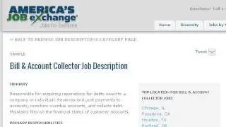 Bill Collector Job Description