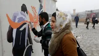 Streetart in Kabul: Pinsel und Farbe als Waffe