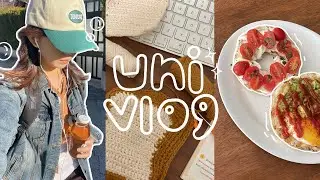 UNI VLOG🧸🎧🌼 • campus life at UBC, final season, crochet