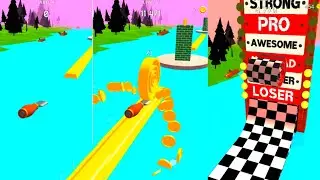 Spiral Roll All Levels Gameplay Android/ios Gameplay Trailer.
