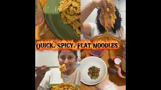 10 Minute Rice Noodles Recipe | Quick, Spicy & Easy Flat Noodles 🍜🔥