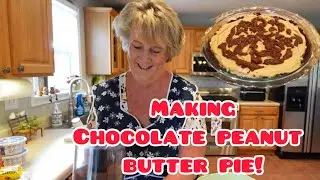 Easy No-Bake Chocolate Peanut Butter Pie | Dessert Heaven! 
