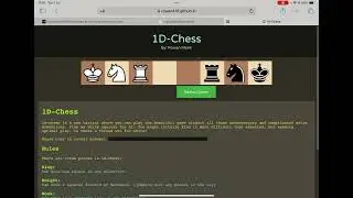 How to beat 1D Chess (very quick tutorial)