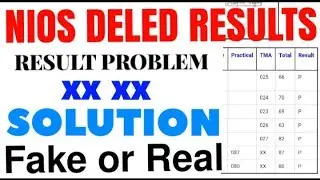 NIOS RESULT PROBLEM || xx ,AB,SYCP solutions || all trainee must watch