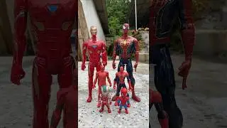 &ldquo;Iron Man and Spider-Man show off their bravery to each other.&rdquo; 💪🕷️ #marveltoys #toys #spiderman