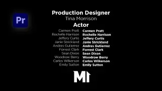 end screen credit roll in premiere pro tutorial