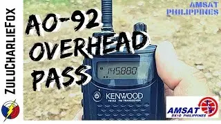 Tracking AO-92 Overhead