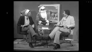 1980 Monticello Raceway Santa Claus (aka\ Stan Deutsch) visits Gary Sussman & John Manzi