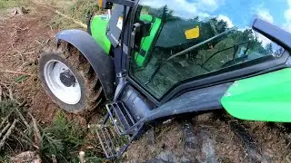 Holz rücken mit Deutz AgroXtra 4.07