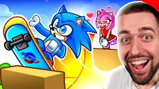 J'ai UTILISÉ Le SKATE SONIC 3 pour IMPRESSIONNER AMY sur SKATE BOARD OBBY ROBLOX !