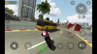 Motorcycle driving along to Indian christmas music