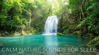 Let Go of Stress Tonight | Night Waterfall Sounds for Calm Medichine Sleep