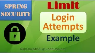 Spring Security Limit Login Attempts Example