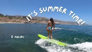 a couple summer days | surfing Malibu, spearfishing, birthday beach party