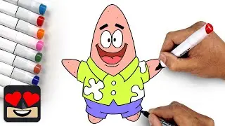 How To Draw Patrick Star | Spongebob Squarepants