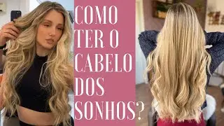 Como ter cabelo GRANDE e LOIRO? Segredos do meu cabelo