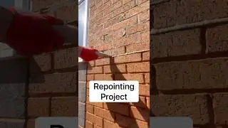 Brick Repointing #bricklayer #shorts #bricks #mortar #masonry #construction #satifying #work  #asmr