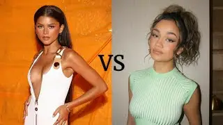 Zendaya vs Madison Bailey transformation from 0 to 27 years old