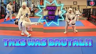NOAH'S CRAZY KARATE PURPLE BELT TEST!!